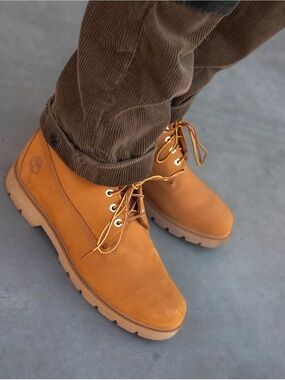 TIMBERLAND MEN 6" CLASSIC WATERPROOF WHEAT NUBUCK BOOT WORKWEAR OUTDOOR SIZE 14W